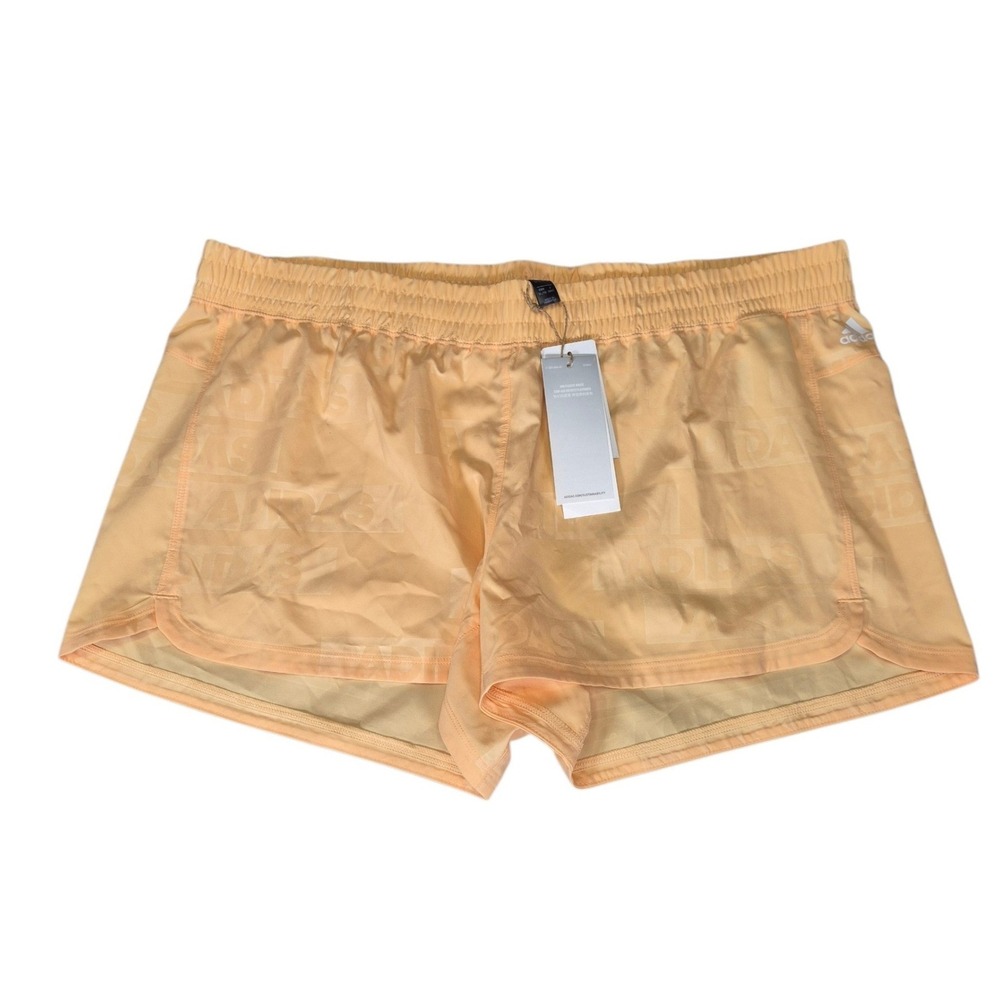 Adidas Women XL Pulse Amber AEROREADY Training Shorts NWT HN0832